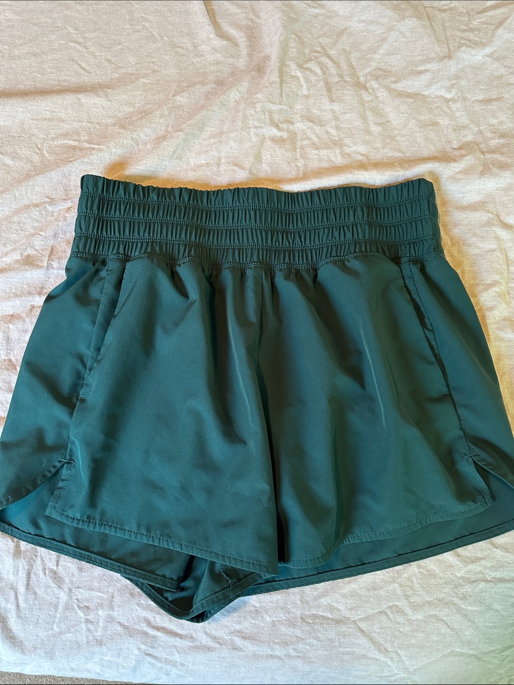 Women’s High-Waist Athletic Shorts in Teal